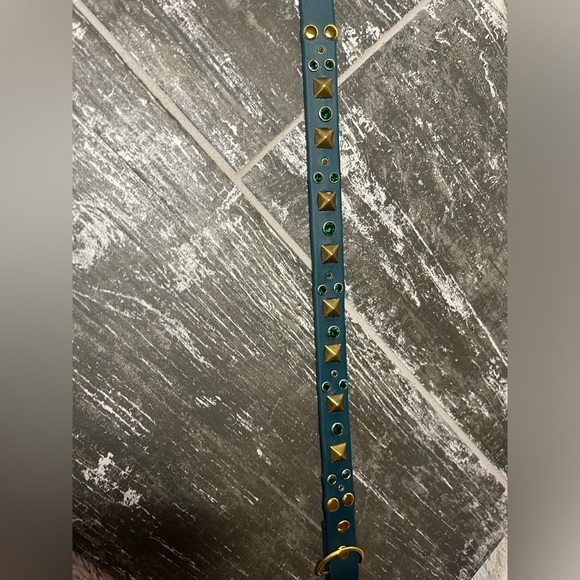 Crystal gem biothane handmade dog collar - Picture 8 of 9